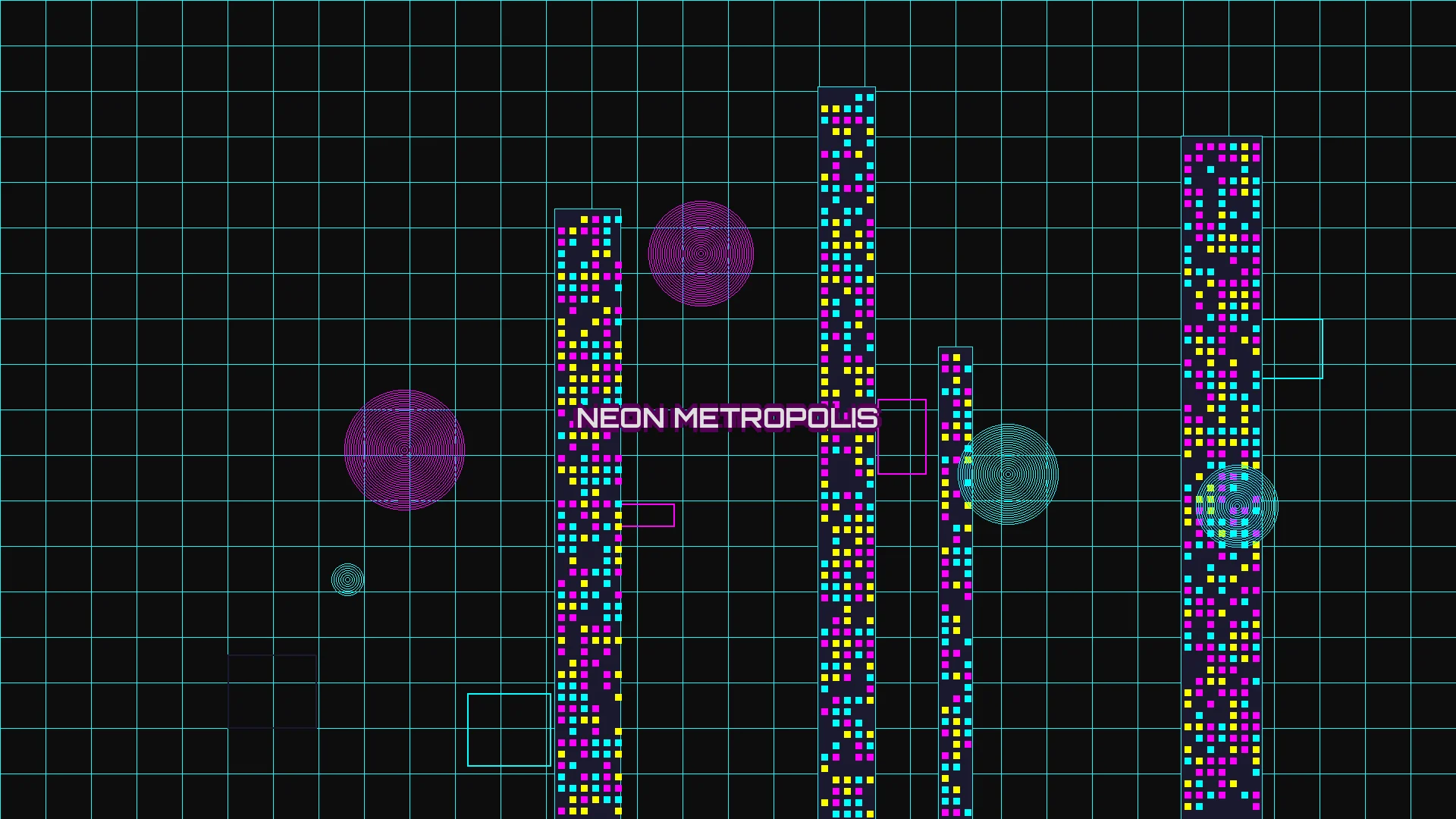 老虎机霓虹都市赛博朋克夜景